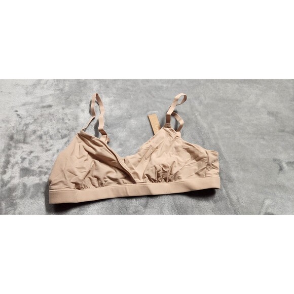 NWT Skims Small Mica Beige Fits Everybody Crossover Bralette - Picture 1 of 4